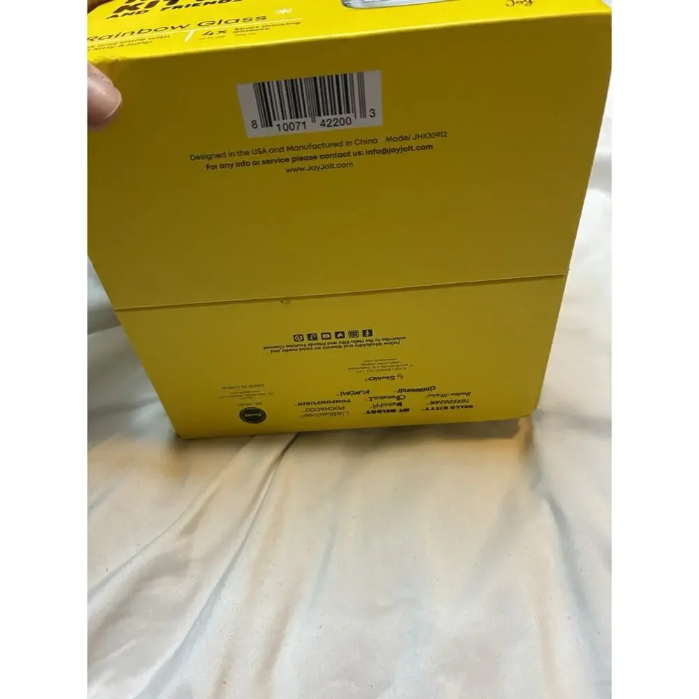 New In Box Hello Kitty Rainbow Drinking Glasses